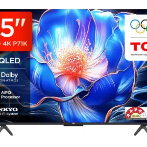 TCL 165 cm (65 inches) 4K Ultra HD Smart QLED Google TV 65P71K